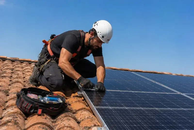 Maintenance et monitoring de panneaux solaires à la Motte-Fanjas